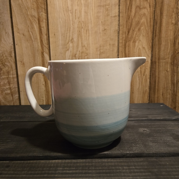 Boston Warehouse Other - Boston Warehouse Reactive Glaze Pitcher, 44 oz, Aqua